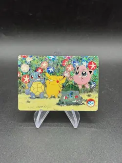 Pikachu Squirtle Holo Pokemon Vintage Pocket Monsters Vending Prism Sticker 454 - Image 1
