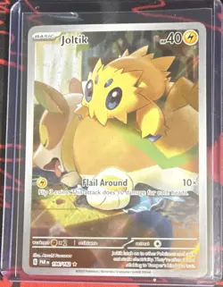Pokemon TCG Joltik 196/182 SV04 Paradox Rift Illustration Rare Holo 40 HP - Image 1