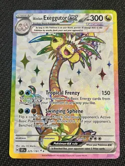 Alolan Exeggutor EX 225/191 Surging Sparks Ultra Rare Full Art Holo - Image 1
