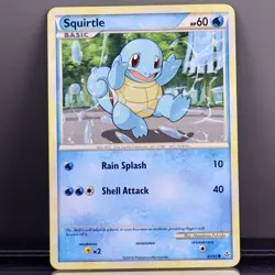 Pokemon Squirtle 63/95 HGSS Unleashed Common LP Vintage 2010 - Image 1