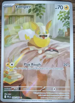 Pokemon Yamper Illustration Rare Card #099/094 - Phantasmal Flames - TCG - Image 1