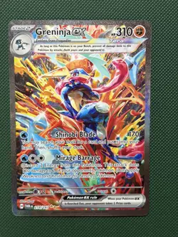 Pokemon Greninja ex 214 167 Full Art Near Mint Twilight Masquerade - Image 1