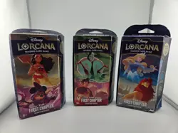 DISNEY LORCANA FIRST CHAPTER STARTER DECK Lot of 3 (1 of Each) SEALED #1 - Image 1