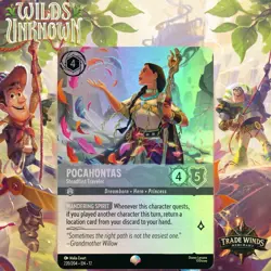 Disney Lorcana | Wilds Unknown | EPIC | Pocahontas - Steadfast Traveler - Image 1