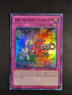 Yugioh - And the Band Played On PRIO-ENDE2 Limited Edition Ultra Rare NM - Image 1