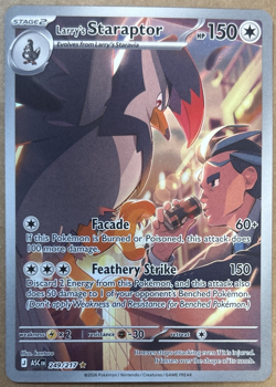 Larry's Staraptor 249/217 ASCENT Full Art Holo Rare Pokemon Card - Image 1