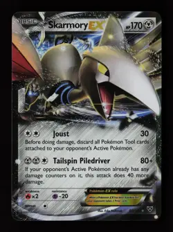 Skarmory EX 80/146 Ultra Rare XY Base Set Pokemon Card - Image 1
