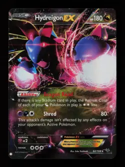 Hydreigon EX 62/108 Ultra Rare XY - Roaring Skies Pokemon Card - Image 1