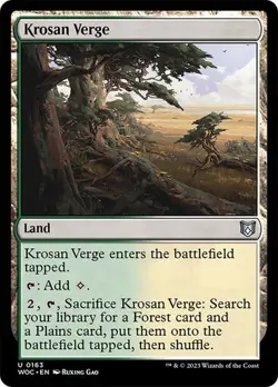 Krosan Verge [Wilds of Eldraine] MTG - Image 1