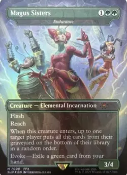 Magus Sisters 7008 Foil Secret Lair Final Fantasy MTG Christina Kraus 2023 - Image 1