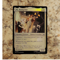 Wizards Magic: The Gathering MJ Rising Star Marvel Legendary Creature White Foi… - Image 1