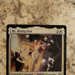 Wizards Magic: The Gathering MJ Rising Star Marvel Legendary Creature White Foi… - Image 2
