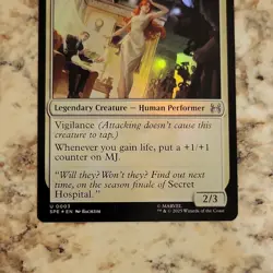 Wizards Magic: The Gathering MJ Rising Star Marvel Legendary Creature White Foi… - Image 3