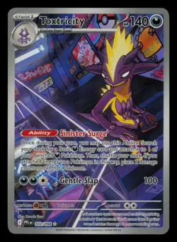 Toxtricity 103/094 Illustration Rare Phantasmal Flames Pokemon Near Mint - Image 1