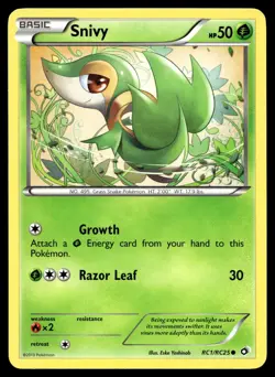 POKEMON SNIVY LEGENDARY TREASURES: RADIANT COLLECTION RC1/RC25 HOLO C NM/M - Image 1