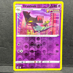 2021 POKEMON FUSION STRIKE DRAKLOK 129/264 REVERSE HOLO (UNCOMMON) - Image 1