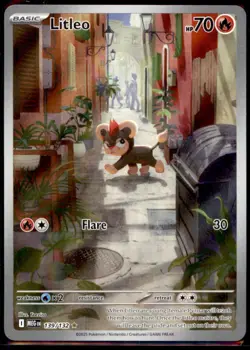Pokemon TCG - Litleo - Illustration Rare ME01: Mega Evolution 139/132 NM - Image 1