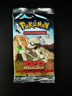 Pokemon Neo Entdeckung Boosterpack Unlimitiert Farbeagle Artwork Deutsch 20,96g - Image 1