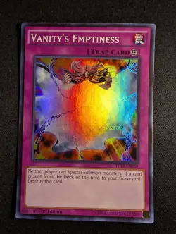 Yugioh - Vanity's Emptiness THSF-EN059 1st Edition Super Rare NM - Image 1