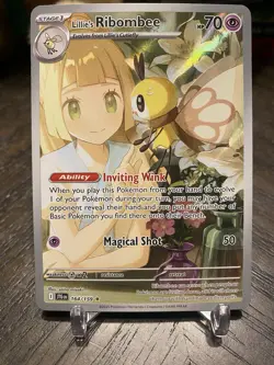 Lillie's Ribombee 164/159 Journey Together Illustration Rare Pokemon TCG - Image 1