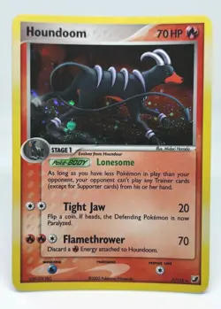 Houndoom 7/115 Unseen Forces Holo Near Mint Stamp Pokemon - Image 1