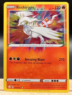 Reshiram 017/072 Amazing Rare Shining Fates NM Pokemon TCG NM - Image 1