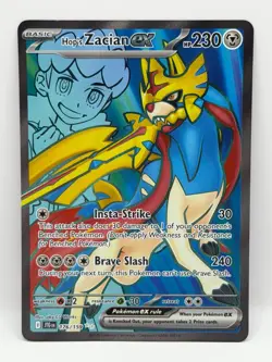 Hop's Zacian ex 176/159 Journey Together NM Ultra Rare Holo Pokemon TCg - Image 1
