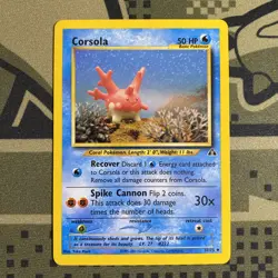 Corsola 37/75 Pokemon Neo Discovery Uncommon NM/MINT 2001 - Image 1