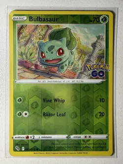 Bulbasaur 001/078 Pokemon GO Reverse Holo - Image 1