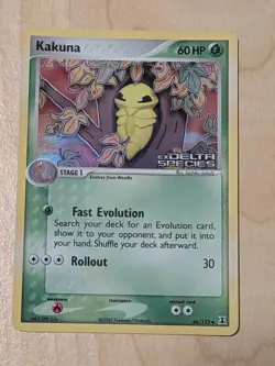 Kakuna Stamped Reverse Holo 46/113 EX Delta Species Pokemon TCG NM - Image 1