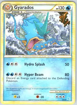 Gyarados 30/30 Non Holo HGSS Trainer Kit: Gyarados & Raichu Pokemon NM - Image 1