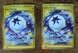 Pokemon TCG - 2x Spiky Energy 190/159 Journey Together Hyper Rare - NEAR MINT - Image 1