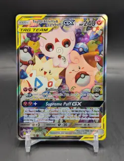 POKEMON TCG COSMIC ECLIPSE TOGEPI/CLEFFA/IGGLYBUFF GX TAG TEAM 143A/236 - Image 1