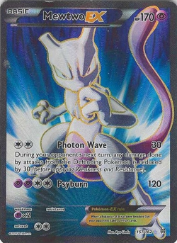 Pokemon Mewtwo EX 157/162 BREAKthrough Full Art Ultra Rare Holo TCG Card - Image 1
