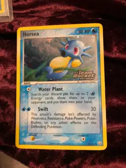 Horsea 58/109 team rocket returns stamped reverse holo pokemon card - Image 1