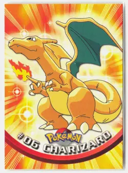 Charizard #6 Topps Trading Cards Series 1 Pokemon Lightly Played - Image 1