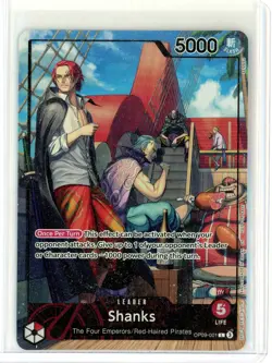 Shanks (2025 PSA Magazine Promo) OP09-001 One Piece Promotion Cards Foil - Image 1