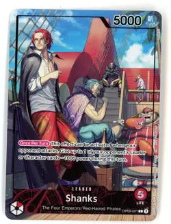 Shanks (2025 PSA Magazine Promo) OP09-001 One Piece Promotion Cards Foil - Image 2