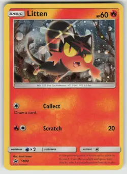 Litten - SM08 Holo Promo Sun & Moon Promo Pokemon Moderately Played - Image 1
