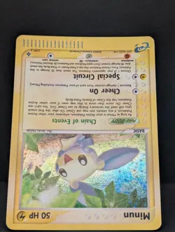 Minun 7/97 Dragon Holo Ultra Rare Pokemon TCG Nintendo e-reader vintage NM - Image 4