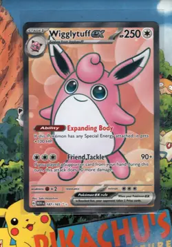 Pokemon TCG Wigglytuff ex Ultra Rare 187/165 Sv: Scarlet & Violet 151 NM/M - Image 1