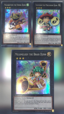 3 Pack of Yugioh YS12 Musical Djinn Trading Card Game Cards 1st Edition - Image 1