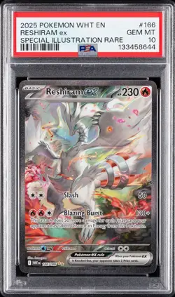Pokemon Reshiram ex White Flare Special Illustration Rare Holo PSA 10 EN - Image 2