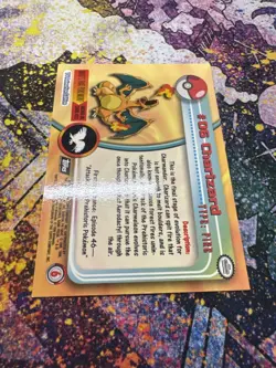 Charizard 1999 Topps Pokemon Movie Edition Black Logo #E6 Stage 3 - Image 2