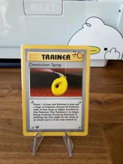 1999 POKEMON SET 1ST EDITION #72/102 DEVOLUTION SPRAY - Image 1