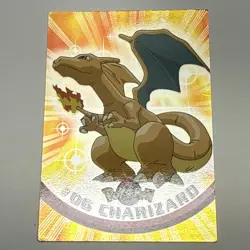 Charizard #06 - Topps Holo Foil - Pokemon - Blue Logo - MP - Image 1