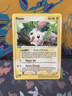Plusle Holo Rare EX Dragon 8/97 Vintage 2003 Pokemon TCG E-Reader - Image 1