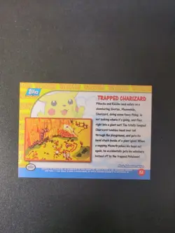 1999 Pokemon, Topps Movie Animation Edition, Trapped Charizard, Blue Logo LP - Image 2