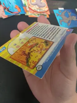 1999 Pokemon, Topps Movie Animation Edition, Trapped Charizard, Blue Logo LP - Image 3