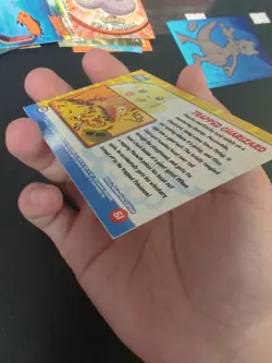 1999 Pokemon, Topps Movie Animation Edition, Trapped Charizard, Blue Logo LP - Image 5